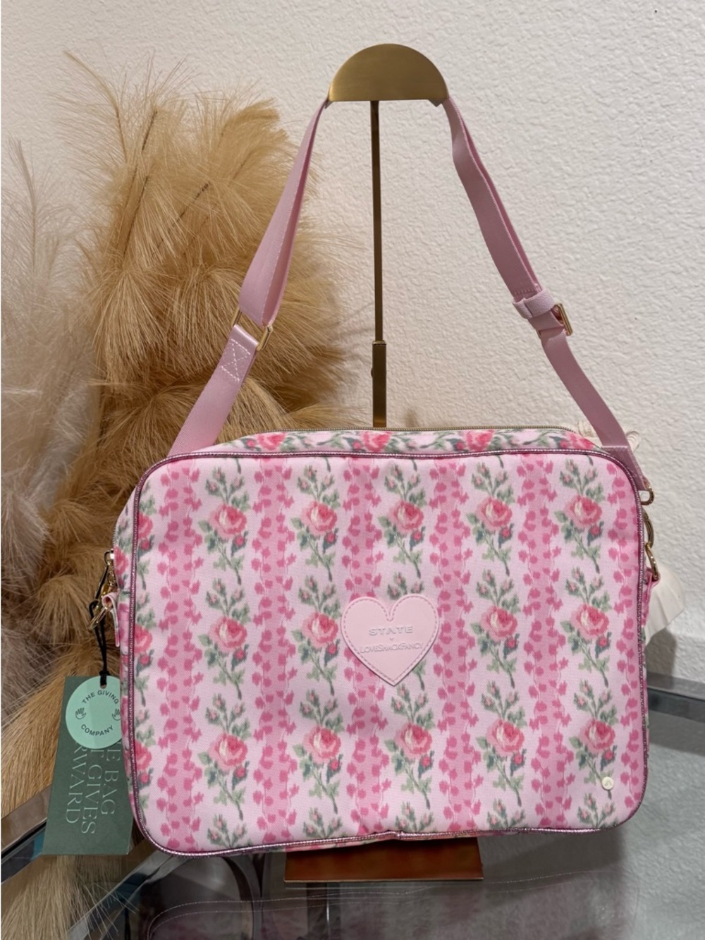 NOT FOR SALE - STATE x LoveShackFancy Allen Laptop Case Blooming Heirloom NWT - Picture 3 of 9